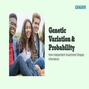 Evaluation of Genetic Variation & Probability | PDF