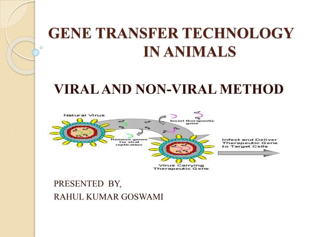 MICROINJECTION GENE TRANSFER METHOD | PPTX