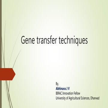 Gene transfer methods