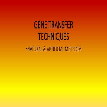 Gene transfer technology biotech