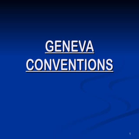 Geneva Convention regarding the convevtion