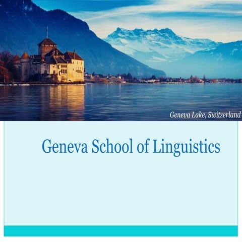 Geneva school of linguistics(2)(1)