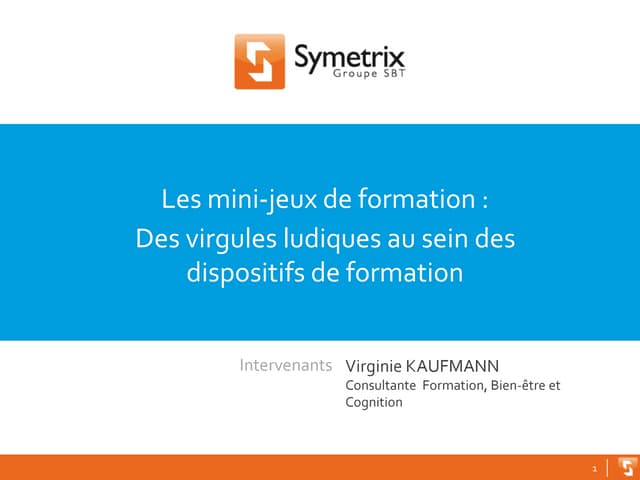 Des virgules ludiques au sein des dispositifs de formation : Etude de cas CALEF