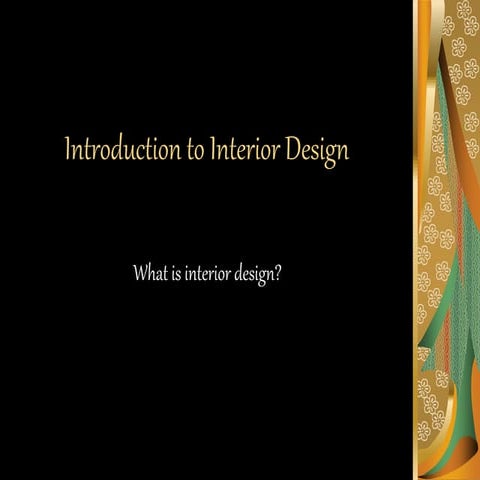 History of interior design | PPTX