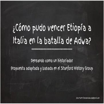 Imperialismo: la batalla de Adwa (1896)