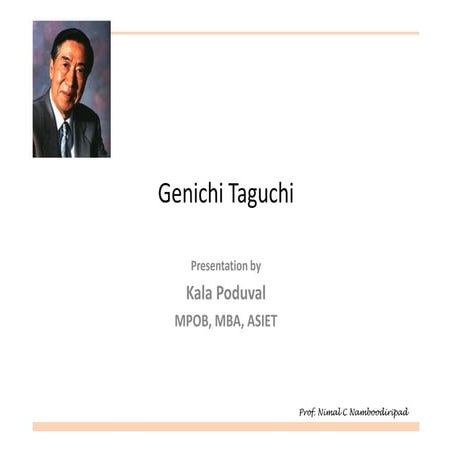 Genichi Taguchi