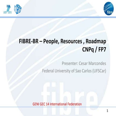 FIBRE-BR – People, Resources , Roadmap