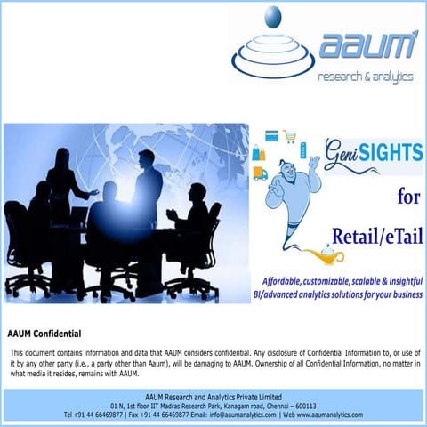 geniSIGHTS offerings on Retail- etail  Latest