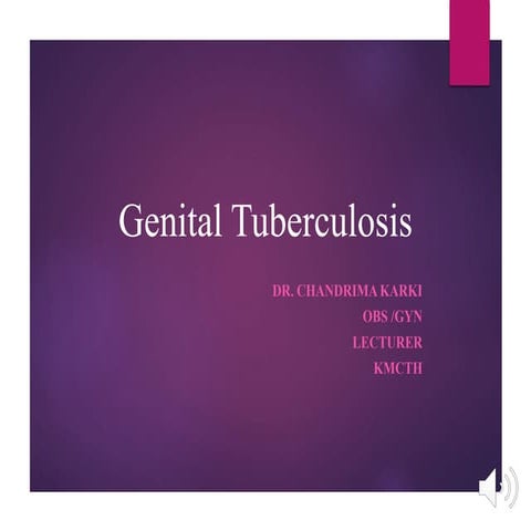 Genital tuberculosis