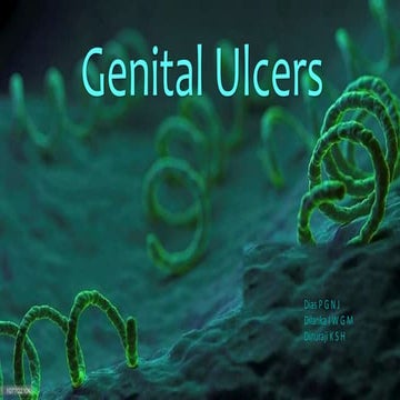 Genital ulcers