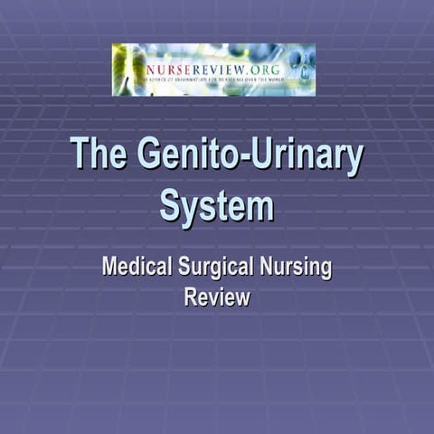 Genito Urinary System