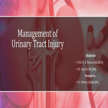 Trauma to Urinary Tract/ Urinary Tract Injury