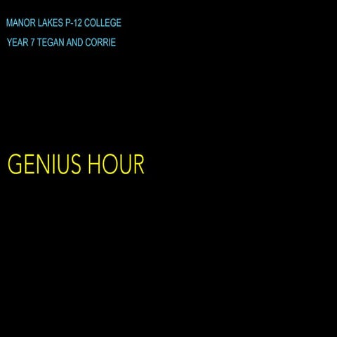 Genius Hour