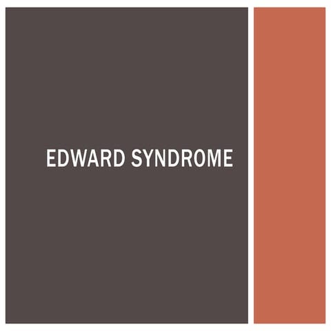 Edward syndrome