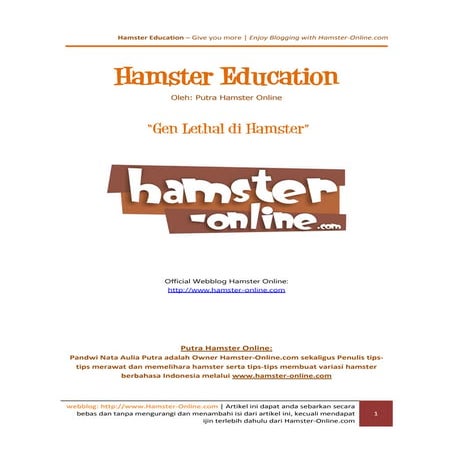 Gen lethal di hamster | PDF