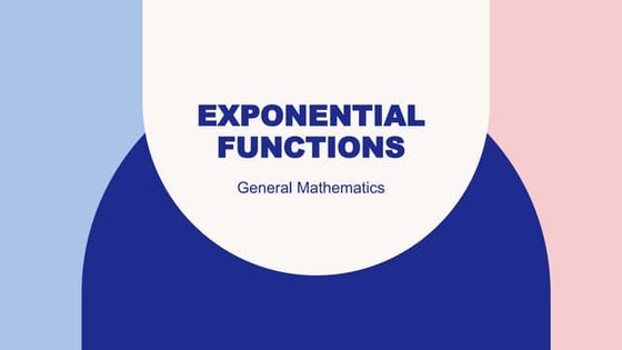 Exponential Function and Derivative of Exponential Function | PPT