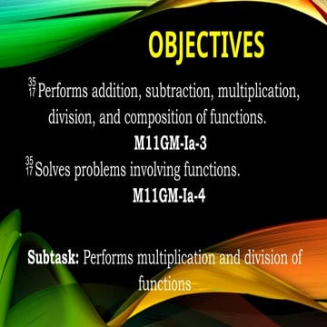 Gneral mathematics OPERATION of function | PPTX