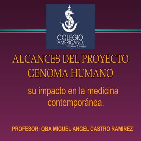 GENOMA HUMANO
