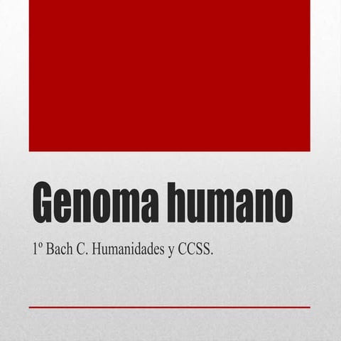 Genoma humano