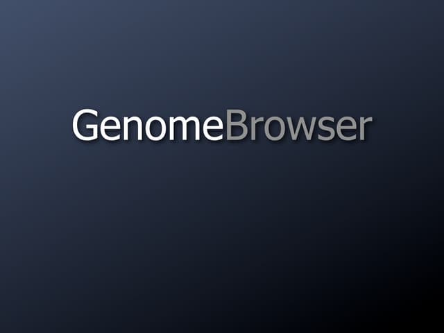 GenomeBrowser
