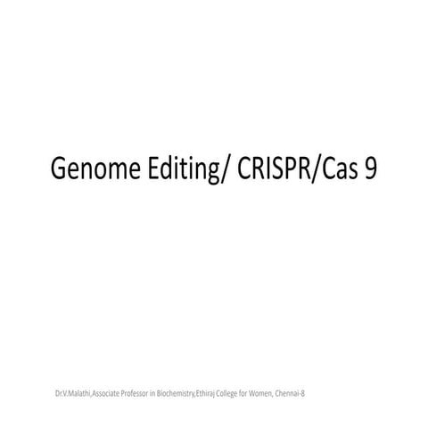 An overview of Genome editing using CRISPR - Cas 9.pdf