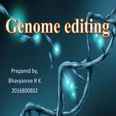 Genome editing