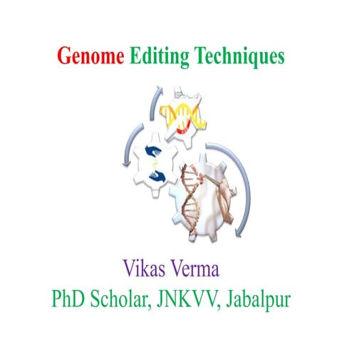 Genome editing techniques