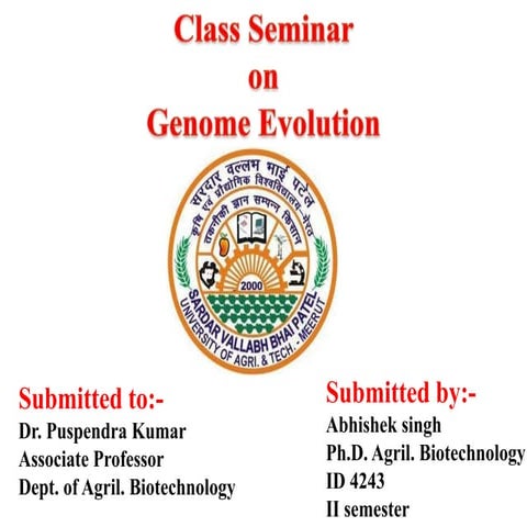 Genome evolution discussion questions