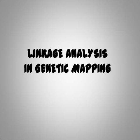 Genome mapping