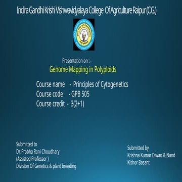 Comprehensive Genome Mapping Techniques and Challenges in Polyploid ...