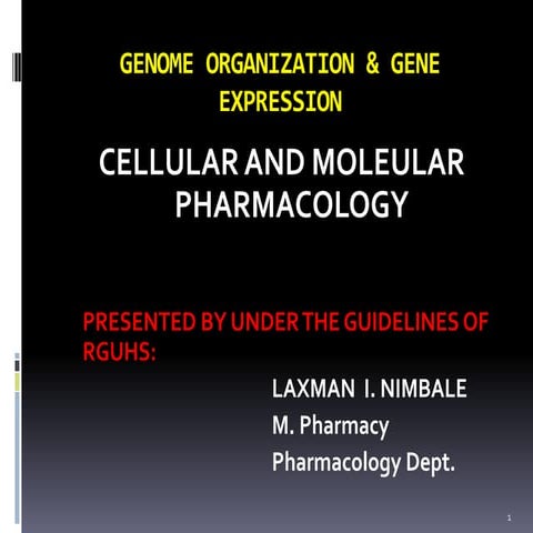 Genome organization and Gene Expression | PPTX