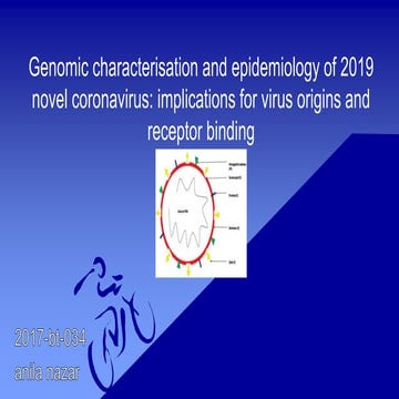 Genomic characterisation and epidemiology of 2019 novel coronavirus 