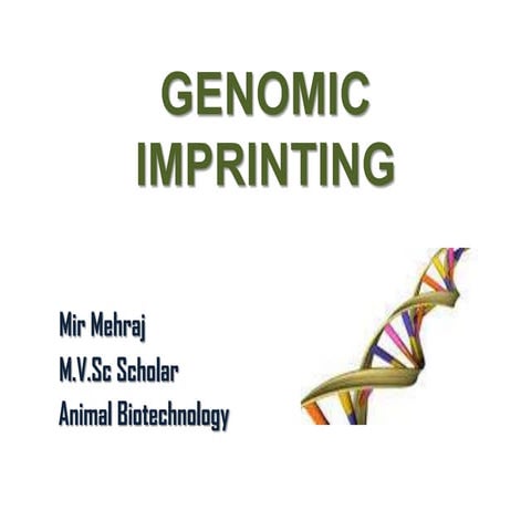Genomic imprinting