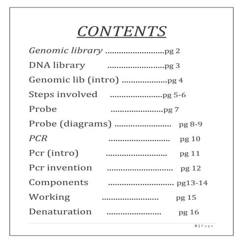 Genomic library