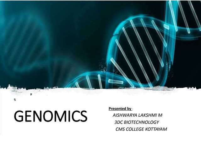 Genomics 