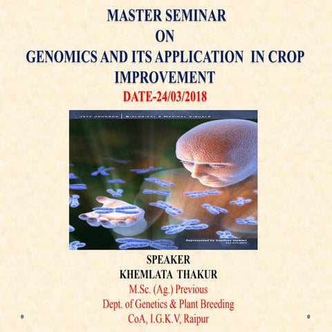 Genomics and its application in crop improvement