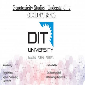 Genotoxicity studies : Understanding OECD 471 &473