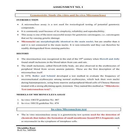 Genotoxicity Study (Micronucleus Test).docx