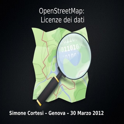 Passa ad Openstreetmap - Genova marzo 2012