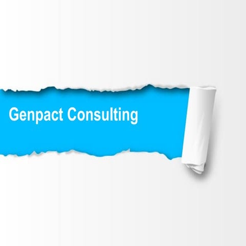 Genpact consulting services. Are you ready to be disrupted?