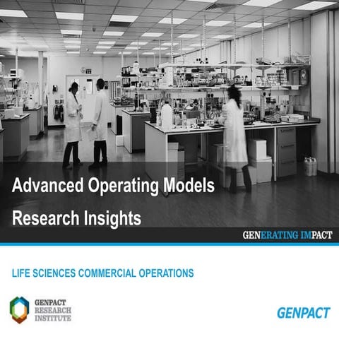 Advanced Operating Models Research Insights: Life Sciences Commercial Operations