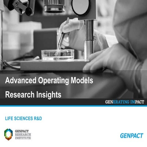 Advanced Operating Models Research Insights: Life Sciences RnD