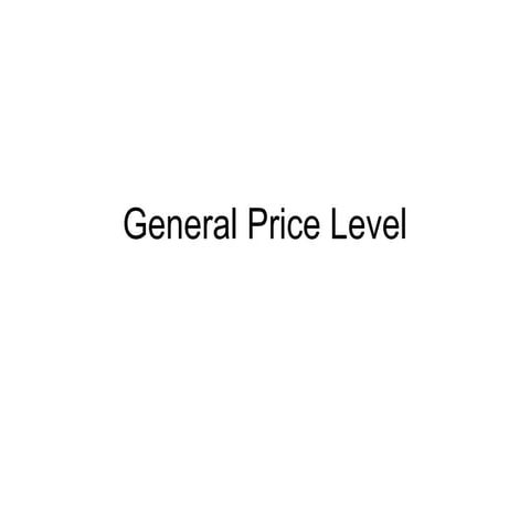 Inflation and Price Levels Revision. | PPT