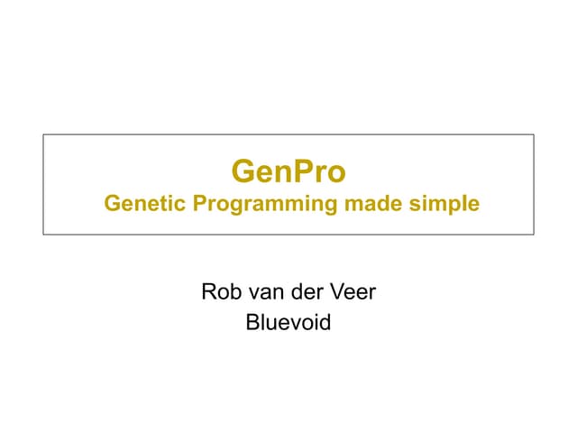 Devnology Workshop Genpro 2 feb 2011