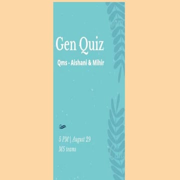 Gen Quiz