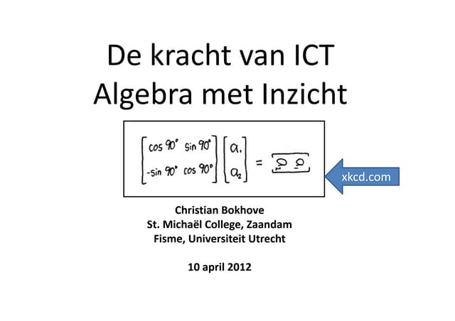 Getal en Ruimte docentendag 10-4-2012 | PDF