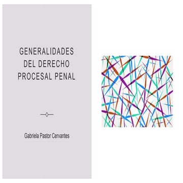 Genralidades del derecho penal 
