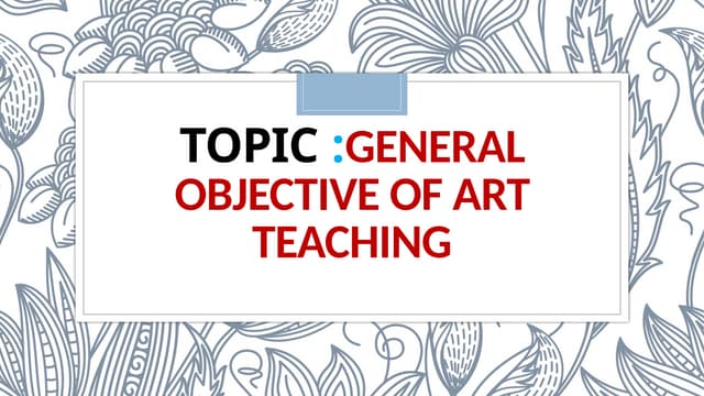 PPT-SC-ARTS TEACHING ART IN ELEMENTARY GRADES | PPTX