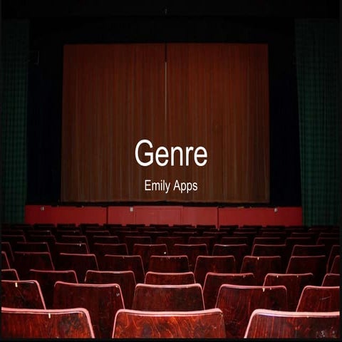 Genre Presentation: Horror and Trailers