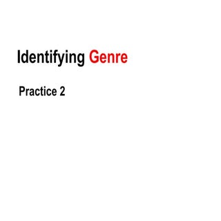 Genre practice-2